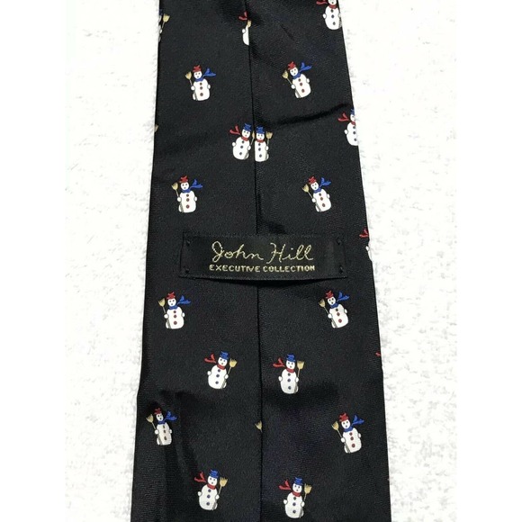 John Hill Executive Collection Snowman Christmas Novelty Tie Necktie - Picture 4 of 6